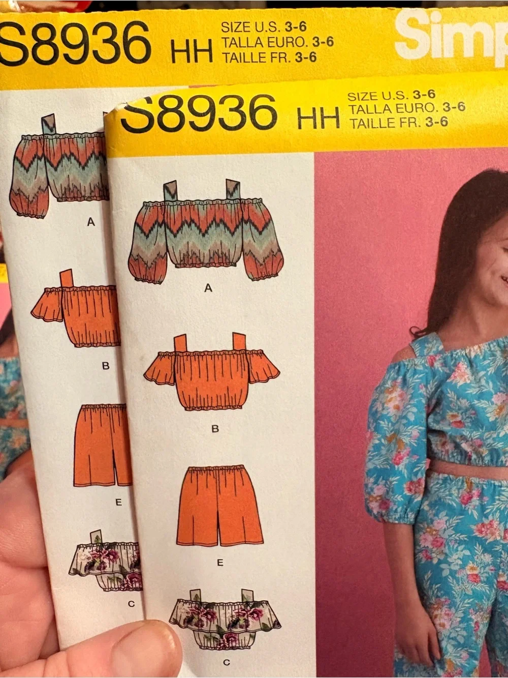 BN UNCUT SIMPLICITY 8936 HH GIRLS TODDLERS SEWING PATTERNS